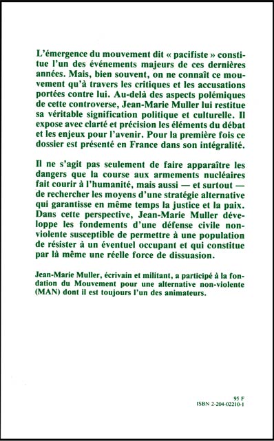 Vous avez dit "Pacifisme" ?